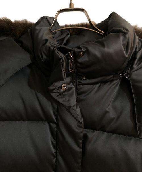MACKINTOSH LONDON（マッキントッシュ ロンドン）MACKINTOSH LONDON (マッキントッシュ ロンドン) フォックスファーダウンコート ブラック サイズ:40の古着・服飾アイテム