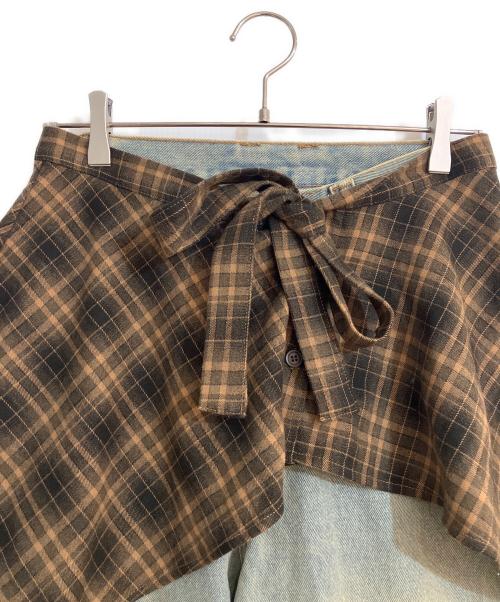 Knuth Marf（クヌースマーフ）knuth marf (クヌースマーフ) shirt wrap denim pants インディゴ サイズ:Sの古着・服飾アイテム