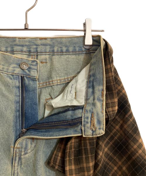 Knuth Marf（クヌースマーフ）knuth marf (クヌースマーフ) shirt wrap denim pants インディゴ サイズ:Sの古着・服飾アイテム