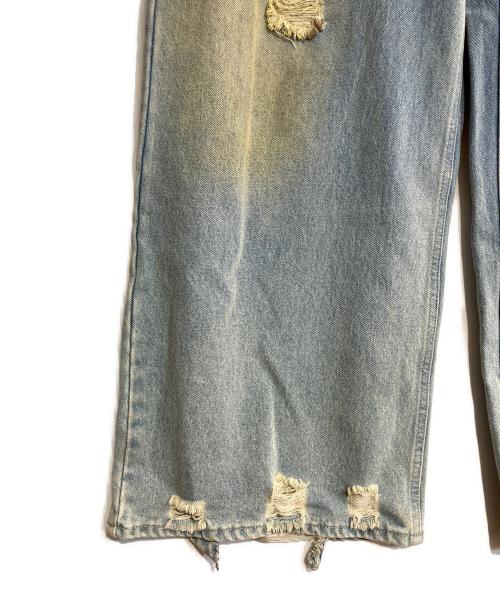 Knuth Marf（クヌースマーフ）knuth marf (クヌースマーフ) damage denim pants/ダメージデニムパンツ インディゴ サイズ:Sの古着・服飾アイテム