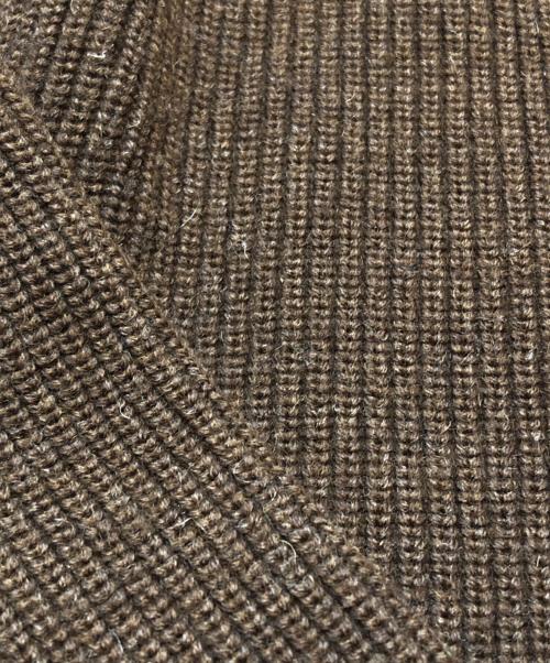 ANDERSEN-ANDERSEN（アンデルセン アンデルセン）Andersen-Andersen (アンデルセン アンデルセン) ウールカーディガン ブラウン サイズ:Lの古着・服飾アイテム