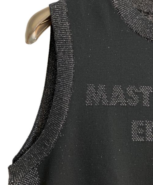 MASTER BUNNY EDITION（マスターバニーエディション）MASTER BUNNY EDITION (マスターバニーエディション) ノースリーブニット ブラックの古着・服飾アイテム
