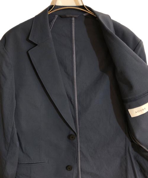 AOURE（アウール）AOURE (アウール) ハイサマー ナイロンストレッチ SETUP JACKET ブルー サイズ:Mの古着・服飾アイテム