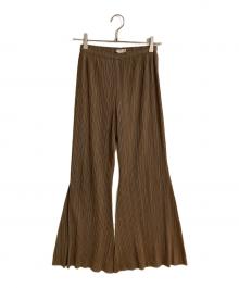 PLEATS PLEASE（プリーツプリーズ）の古着「プリーツパンツ」｜ブラウン