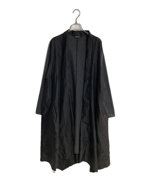 YACCO MARICARD（ヤッコマリカルド）YACCO MARICARD (ヤッコマリカルド) シルクロングカーディガン ブラック サイズ:不明の古着・服飾アイテム