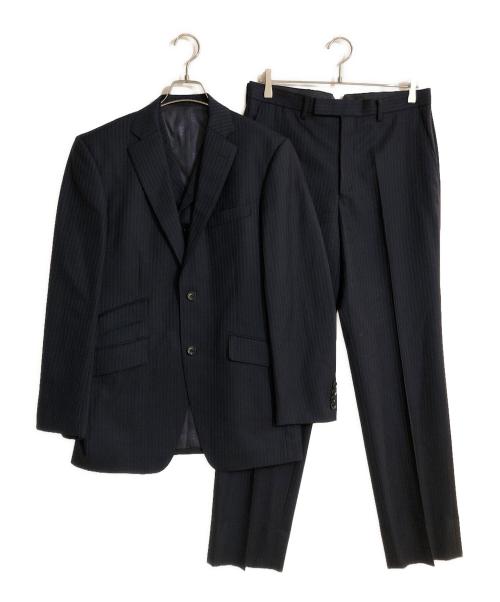 KENT&CURWEN（ケント・アンド・カーウェン）KENT&CURWEN (ケント・アンド・カーウェン) 2B3ピースセットアップスーツ ネイビー サイズ:A6の古着・服飾アイテム