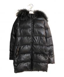 DUVETICA（デュベティカ）の古着「ファー付きダウンコート」｜ブラック