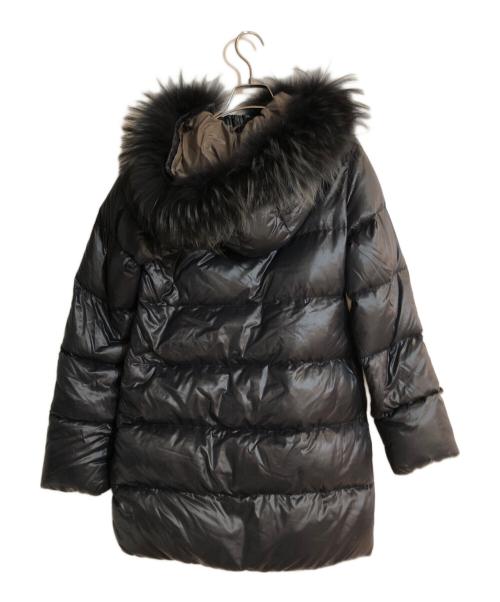 DUVETICA（デュベティカ）DUVETICA (デュベティカ) ファー付きダウンコート ブラック サイズ:40の古着・服飾アイテム