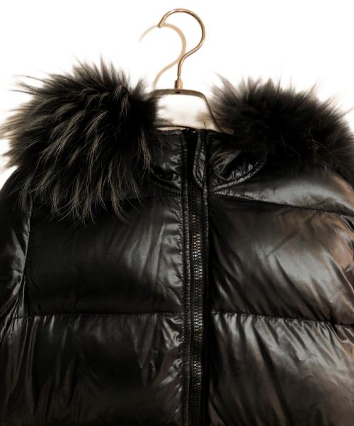 DUVETICA（デュベティカ）DUVETICA (デュベティカ) ファー付きダウンコート ブラック サイズ:40の古着・服飾アイテム