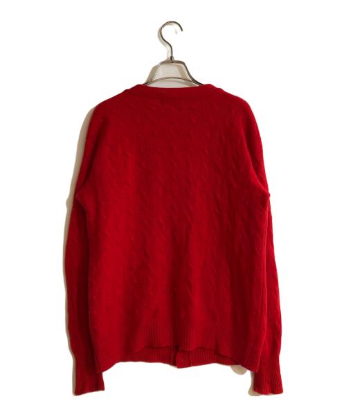 POLO RALPH LAUREN（ポロ・ラルフローレン）POLO RALPH LAUREN (ポロ・ラルフローレン) カシミヤカーディガン レッド サイズ:Mの古着・服飾アイテム