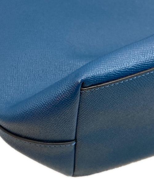 COACH（コーチ）COACH (コーチ) レザートートバッグ ブルーの古着・服飾アイテム