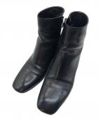 CELINEセリーヌ）の古着「メタルヒールブーツ」｜ブラック