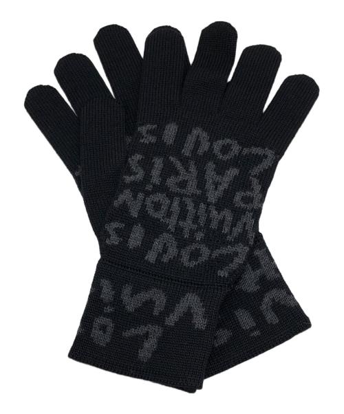 LOUIS VUITTON（ルイ ヴィトン）LOUIS VUITTON (ルイ ヴィトン) グラフィティ グローブ ブラックの古着・服飾アイテム