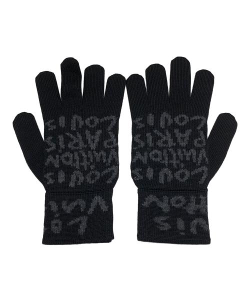 LOUIS VUITTON（ルイ ヴィトン）LOUIS VUITTON (ルイ ヴィトン) グラフィティ グローブ ブラックの古着・服飾アイテム