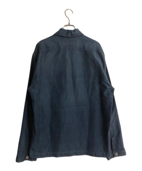 RRL（ダブルアールエル）RRL (ダブルアールエル) モールスキンCPO オーバーシャツ インディゴ サイズ:Ｌの古着・服飾アイテム