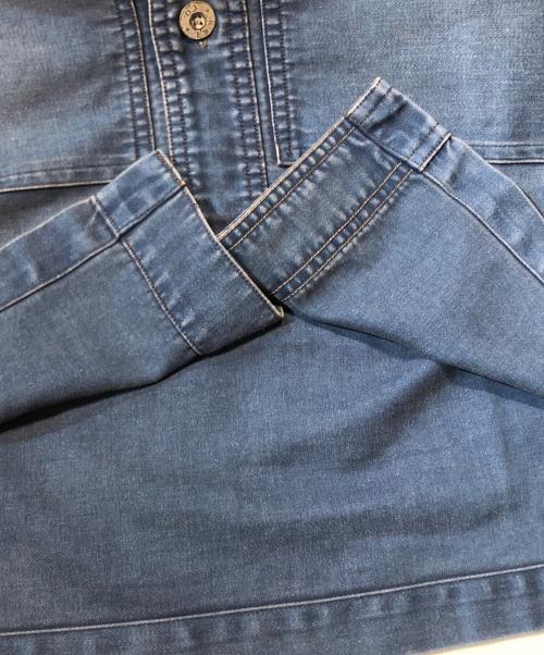 RRL（ダブルアールエル）RRL (ダブルアールエル) モールスキンCPO オーバーシャツ インディゴ サイズ:Ｌの古着・服飾アイテム