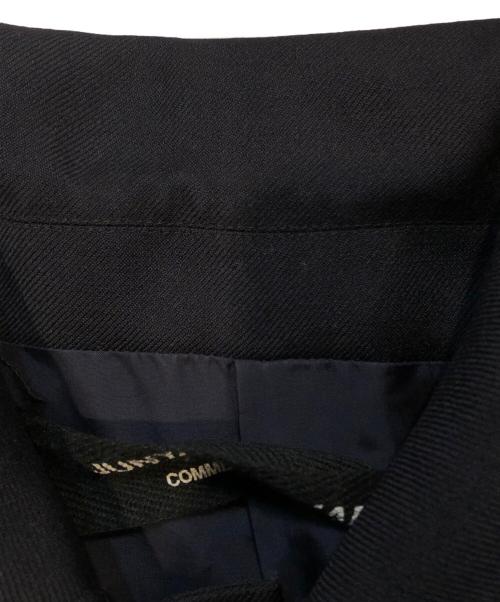 JUNYA WATANABE COMME des GARCONS（(ジュンヤワタナベ コムデギャルソン）JUNYA WATANABE COMME des GARCONS ((ジュンヤワタナベ コムデギャルソン) ビッグカラーウールスポーツジャケット ネイビー サイズ:不明の古着・服飾アイテム