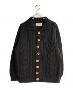 INVERALLANインバーアラン）の古着「3Aランパーニットカーディガン」｜ブラック