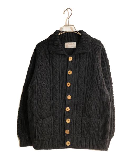 INVERALLAN（インバーアラン）INVERALLAN (インバーアラン) 3Aランパーニットカーディガン ブラック サイズ:不明の古着・服飾アイテム