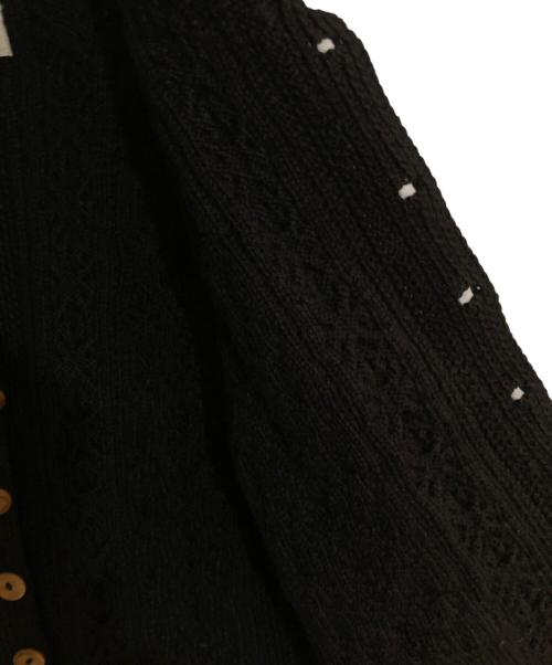 INVERALLAN（インバーアラン）INVERALLAN (インバーアラン) 3Aランパーニットカーディガン ブラック サイズ:不明の古着・服飾アイテム