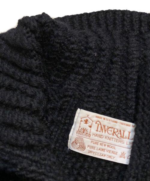 INVERALLAN（インバーアラン）INVERALLAN (インバーアラン) 3Aランパーニットカーディガン ブラック サイズ:不明の古着・服飾アイテム
