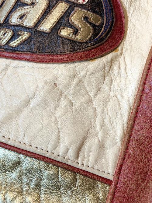 JEFF HAMILTON（ジェフハミルトン）JEFF HAMILTON (ジェフハミルトン) NBA 5 TIME チャンピオンレザージャケット ブラウン サイズ:Sの古着・服飾アイテム