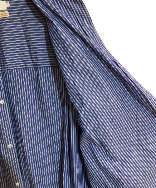 Graphpaper（グラフペーパー）Graphpaper (グラフペーパー) SIDOGRAS L/S Oversized Band Collar Shirt ブルー サイズ:1の古着・服飾アイテム