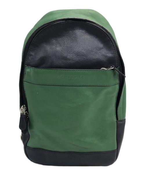 COACH（コーチ）COACH (コーチ) CAMPUS PACK IN SMOOTH LEATHER スリングバッグ/キャンパスパックインスムースレザー グリーンの古着・服飾アイテム