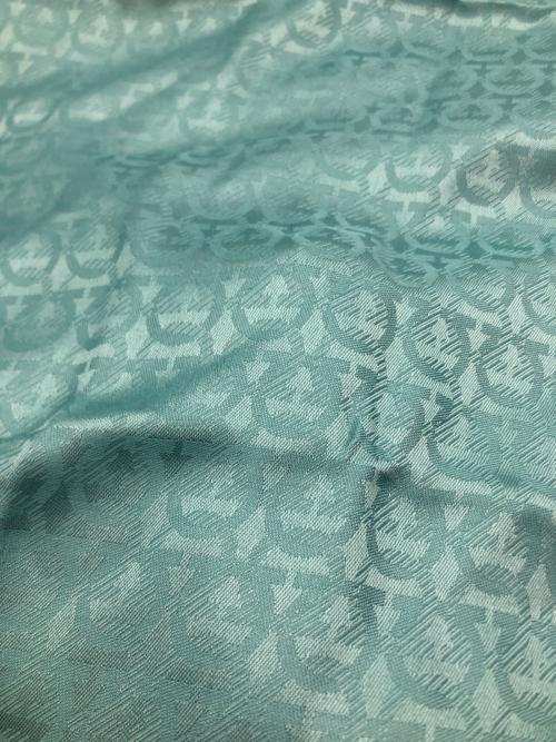 Salvatore Ferragamo（サルヴァトーレ フェラガモ）Salvatore Ferragamo (サルヴァトーレ フェラガモ) ガンチーニロゴプリントストール グリーンの古着・服飾アイテム