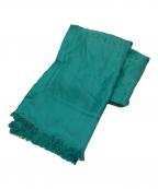 BVLGARIブルガリ）の古着「ロゴマニアジャガード大判シルクストール」｜グリーン