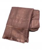 BVLGARIブルガリ）の古着「ウール混シルクロゴストール」｜ピンク