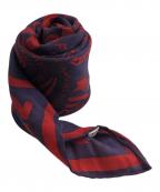 Salvatore Ferragamoサルヴァトーレ フェラガモ）の古着「ウール総柄スカーフ」｜レッド