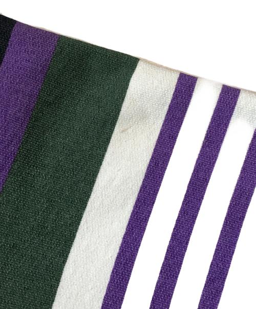 SUPREME（シュプリーム）Supreme (シュプリーム) 18SS STRIPED HOODED SWEATSHIRT/18SSストライプドフーディースウェットシャツ パープル サイズ:Mの古着・服飾アイテム