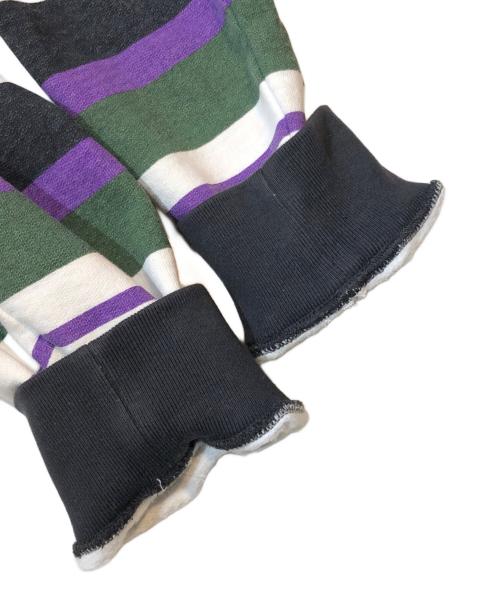 SUPREME（シュプリーム）Supreme (シュプリーム) 18SS STRIPED HOODED SWEATSHIRT/18SSストライプドフーディースウェットシャツ パープル サイズ:Mの古着・服飾アイテム