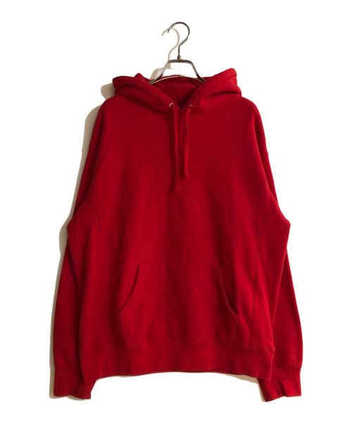 SUPREME（シュプリーム）Supreme (シュプリーム) Studded Hooded Sweatshirt/スタッズフーディースウェットシャツ レッド サイズ:Mの古着・服飾アイテム