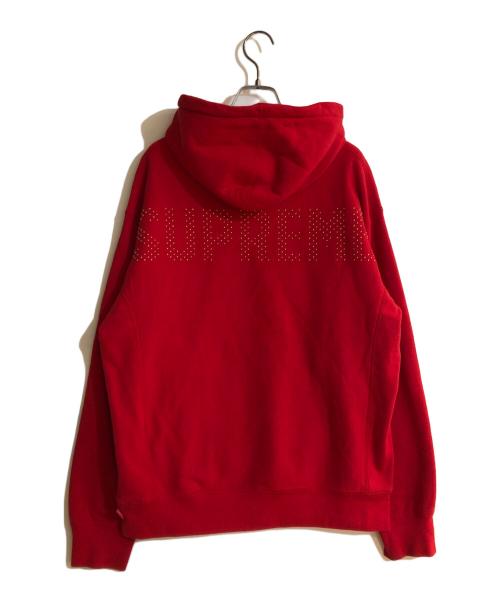 SUPREME（シュプリーム）Supreme (シュプリーム) Studded Hooded Sweatshirt/スタッズフーディースウェットシャツ レッド サイズ:Mの古着・服飾アイテム