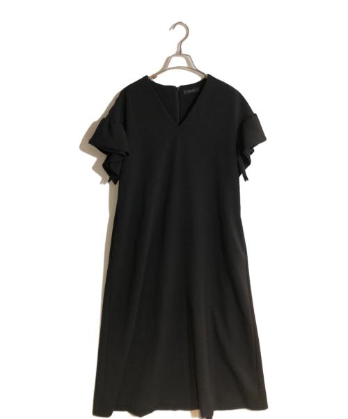 YOKO CHAN（ヨーコチャン）YOKO CHAN (ヨーコチャン) ギャザースリーブマキシドレス ブラック サイズ:FREEの古着・服飾アイテム