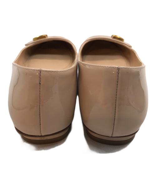 Christian Dior（クリスチャン ディオール）Christian Dior (クリスチャン ディオール) バレエフラットシューズ ベージュ サイズ:36 2/1の古着・服飾アイテム