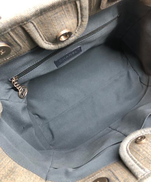 CHANEL（シャネル）CHANEL (シャネル) ドーヴィルデニム2WAYショッパーバッグ インディゴの古着・服飾アイテム