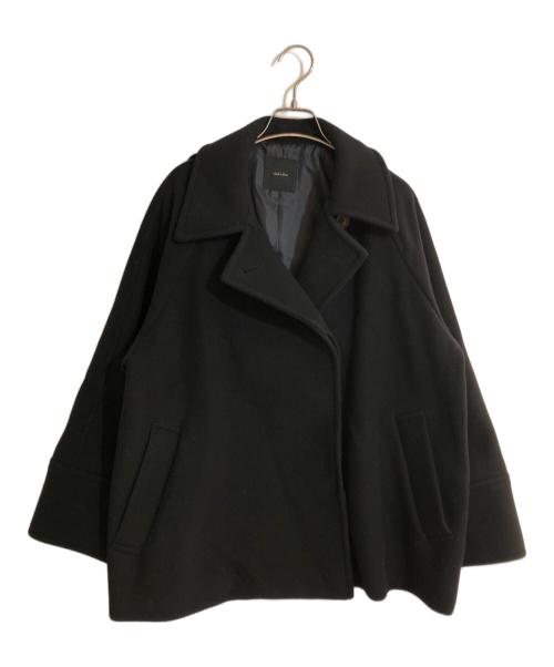 Spick and Span（スピック＆スパン）Spick and Span (スピックアンドスパン) W/Nyモッサステンカラーショートコート ブラック サイズ:不明の古着・服飾アイテム