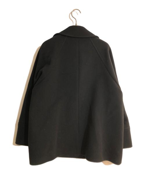 Spick and Span（スピック＆スパン）Spick and Span (スピックアンドスパン) W/Nyモッサステンカラーショートコート ブラック サイズ:不明の古着・服飾アイテム