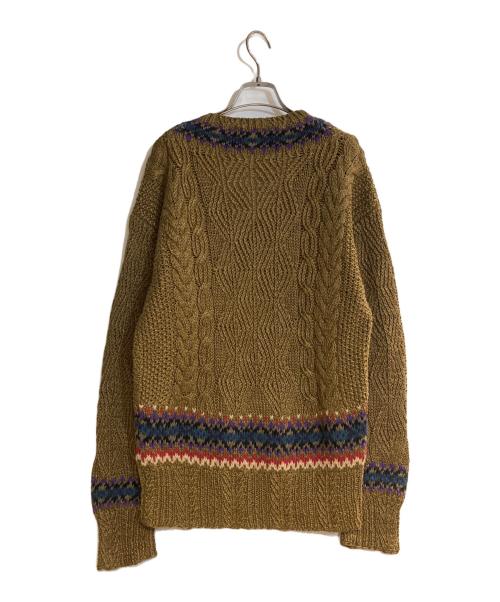 POLO RALPH LAUREN（ポロ・ラルフローレン）POLO RALPH LAUREN (ポロ・ラルフローレン) JUTEハンドニット ブラウン サイズ:XLの古着・服飾アイテム
