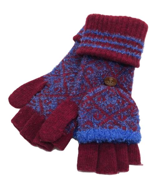 Vivienne Westwood（ヴィヴィアンウエストウッド）Vivienne Westwood (ヴィヴィアンウエストウッド) フィンガーレスグローブ レッドの古着・服飾アイテム