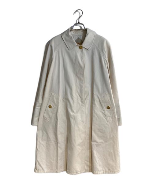 Burberry's（バーバリー）Burberry's (バーバリー) 金釦ステンカラーコート ホワイト サイズ:SIZE 7ARの古着・服飾アイテム