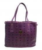 MCMエムシーエム）の古着「ヴィセトスリバーシブルトートバッグ」｜パープル