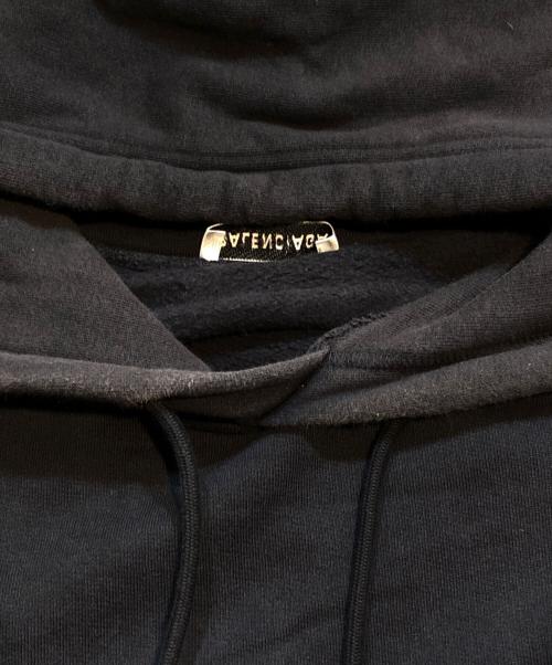 BALENCIAGA（バレンシアガ）BALENCIAGA (バレンシアガ) BBロゴプリント プルオーバー ブラック サイズ:ＸＳの古着・服飾アイテム