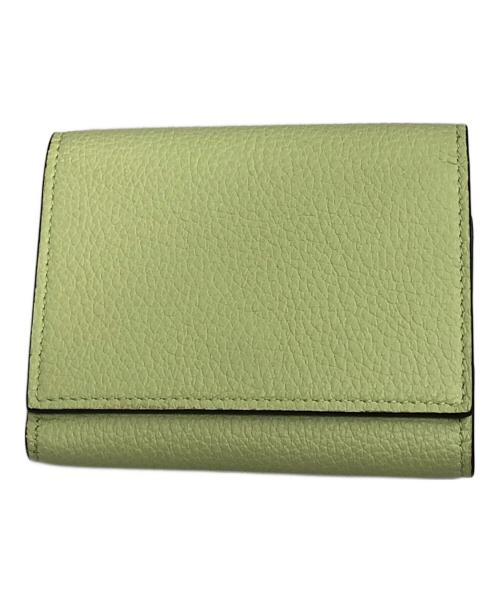 GUCCI（グッチ）GUCCI (グッチ) エンボスロゴミニウォレット グリーンの古着・服飾アイテム