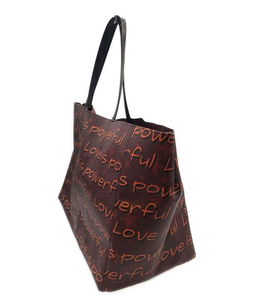 AFB（エーエフビー）AFB (エーエフビー) LOVE IS POWERFUL TOTE BAG/ラブイズパワフルトートバッグ ブラウンの古着・服飾アイテム