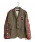 DSQUARED2（ディースクエアード）の古着「千鳥格子テーラードジャケット」｜ブラウン
