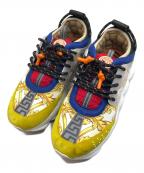 VERSACEヴェルサーチェ）の古着「CHAIN REACTION MULTI-COLOR RUBBER SUEDE」｜ホワイト